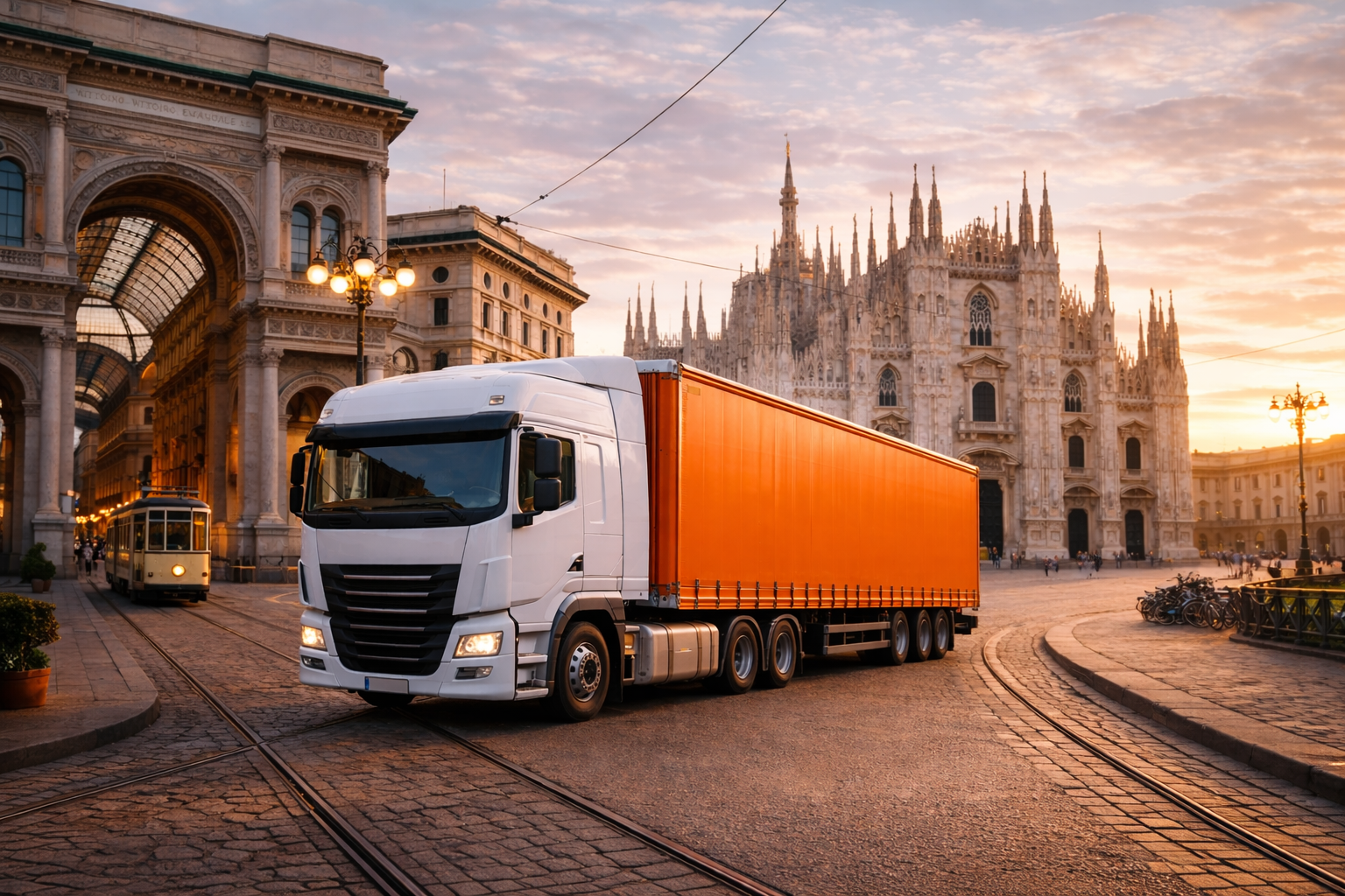 Beurdie truck operating European road freight to and from Italy
