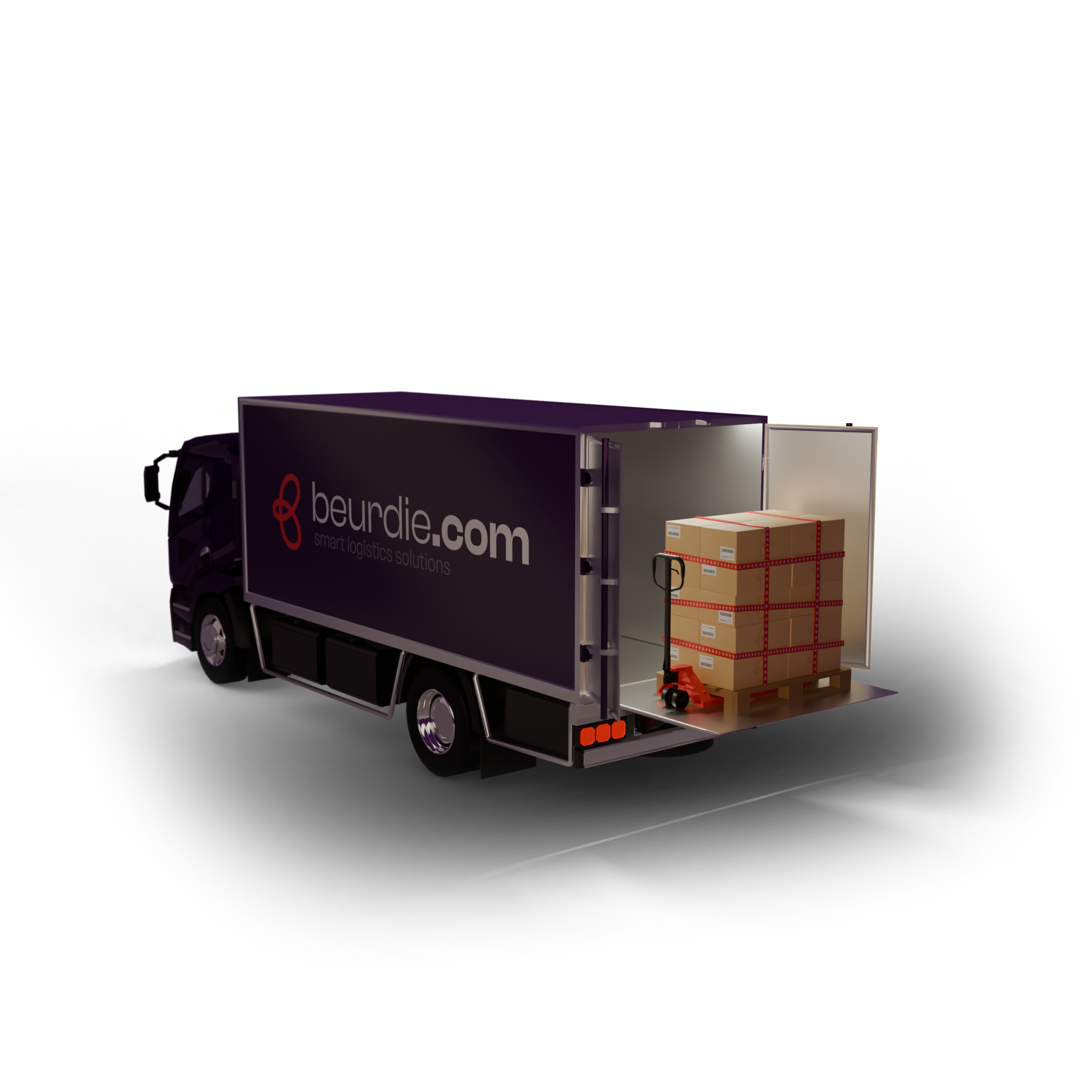 Beurdie kleppenwagen voor internationaal wegtransport van en naar Roemenië, geschikt voor LTL, FTL en spoedtransport binnen Europa.