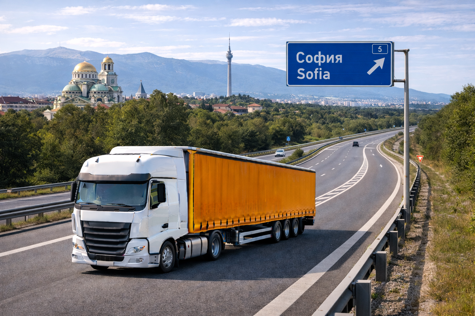 Vrachtwagen voor internationaal wegtransport van en naar Roemenië, ingezet voor pallettransport, groupage en FTL binnen Europa.